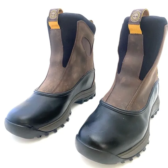 Timberland Men's Brown/Black Canard Wapack Thermolite Pull-On Boots