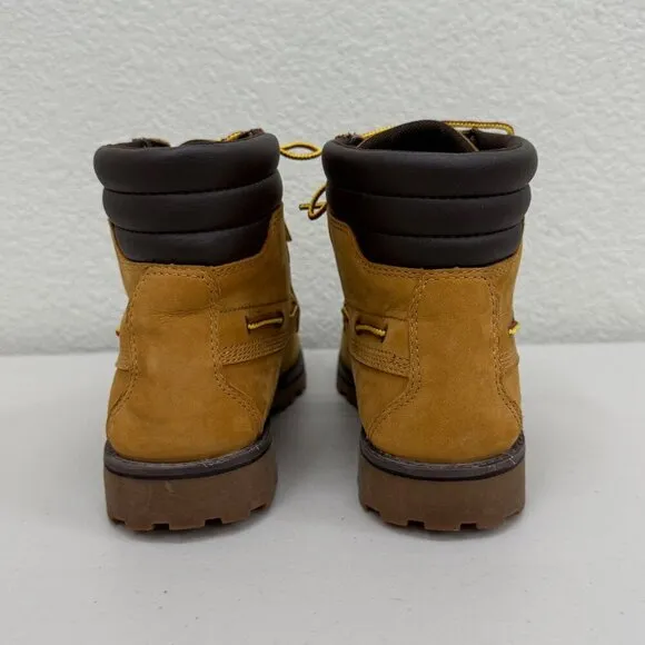 Timberland Oakwell Moc Toe Leather Lace Up Boots Shoes A1BVS Boys Youth size 6.5