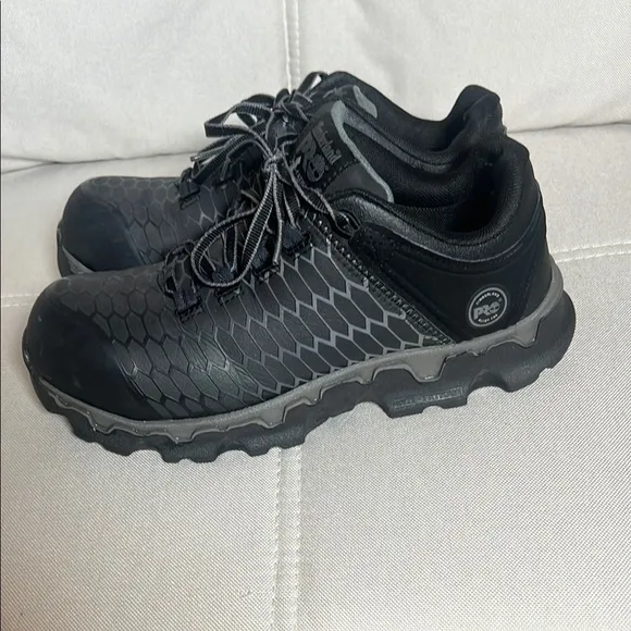 Timberland PRO Black and Gray Safety Shoes Steel Toe Size 8M