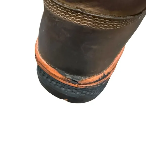 Timberland PRO Bosshog Safety Toe Leather Work Boots Size 12 Waterproof Brown