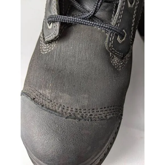 Timberland Pro Series Boots Steel Toe Slip Resistant Heavy Black Leather Sz 10