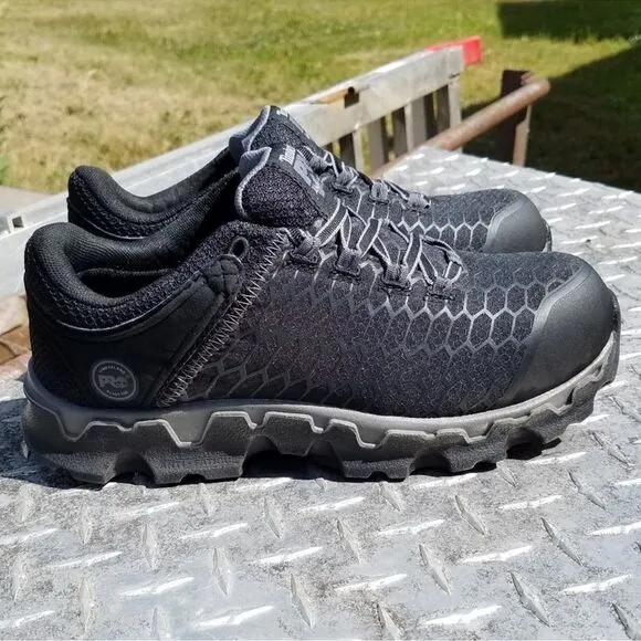 Timberland PRO Powertrain Sport Alloy Toe Work Sneaker - Black 7.5 wide B15