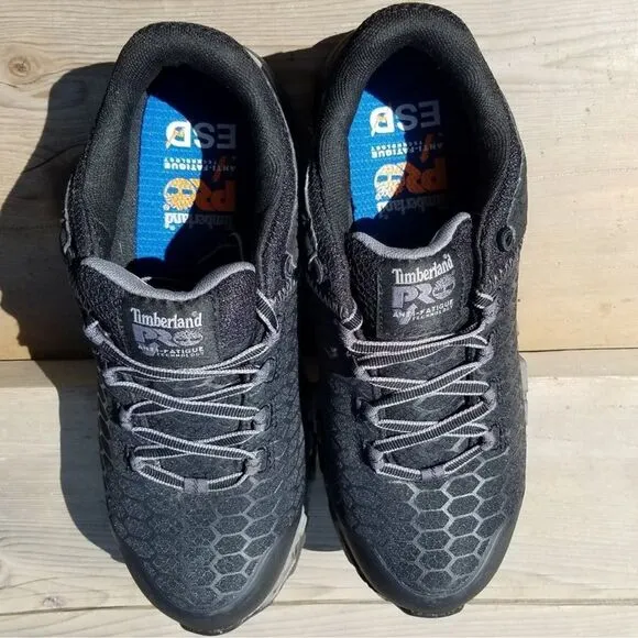 Timberland PRO Powertrain Sport Alloy Toe Work Sneaker - Black 7.5 wide B15