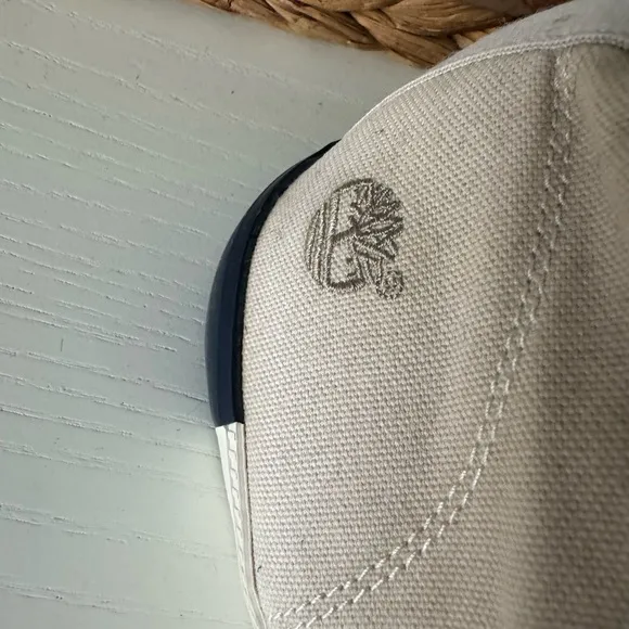 Timberland White and Brown Sneakers with Classic Design