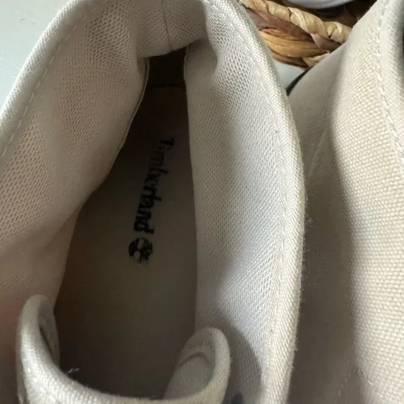 Timberland White and Brown Sneakers with Classic Design