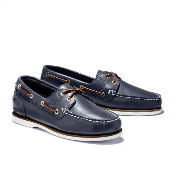 TIMBERLAND WOMEN'S CLASSIC 2-EYE LEATHER BOAT SHOES