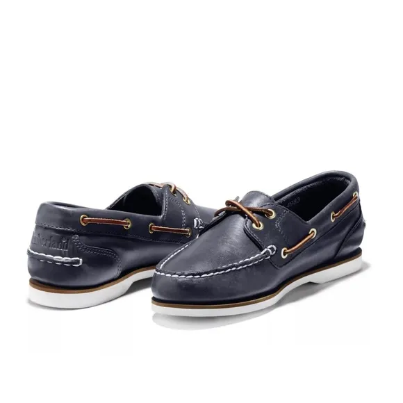 TIMBERLAND WOMEN'S CLASSIC 2-EYE LEATHER BOAT SHOES