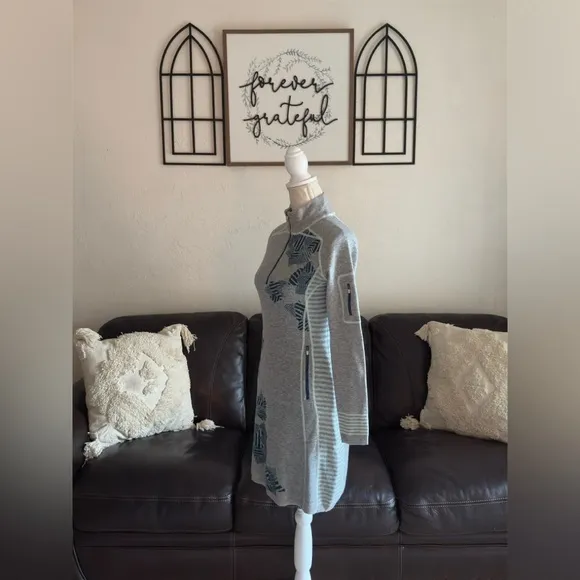 Title Nine Wool Geometric Long Sleeve Dress Size XS Outdoor Classic Casual