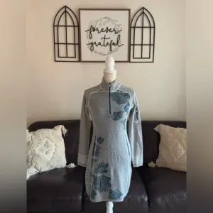 Title Nine Wool Geometric Long Sleeve Dress Size XS Outdoor Classic Casual