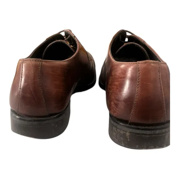 To Boot New York men’s Size 9 Shoes Brown Leather Burnished Derby Ivins Oxford