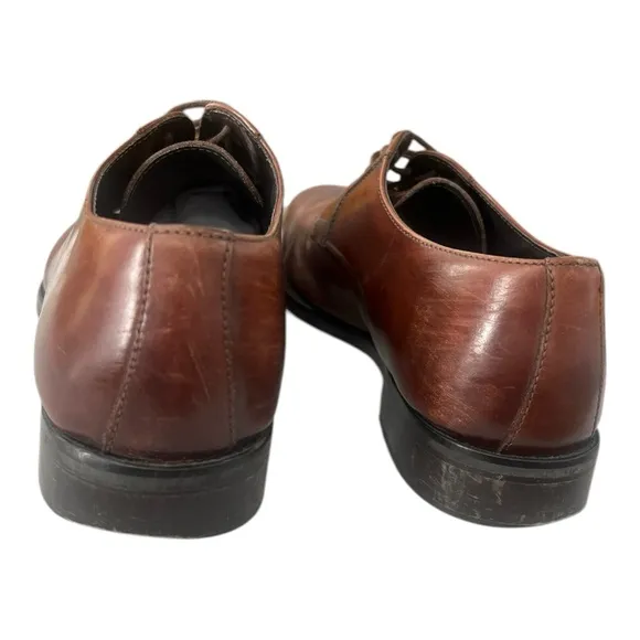 To Boot New York men’s Size 9 Shoes Brown Leather Burnished Derby Ivins Oxford