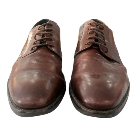 To Boot New York men’s Size 9 Shoes Brown Leather Burnished Derby Ivins Oxford