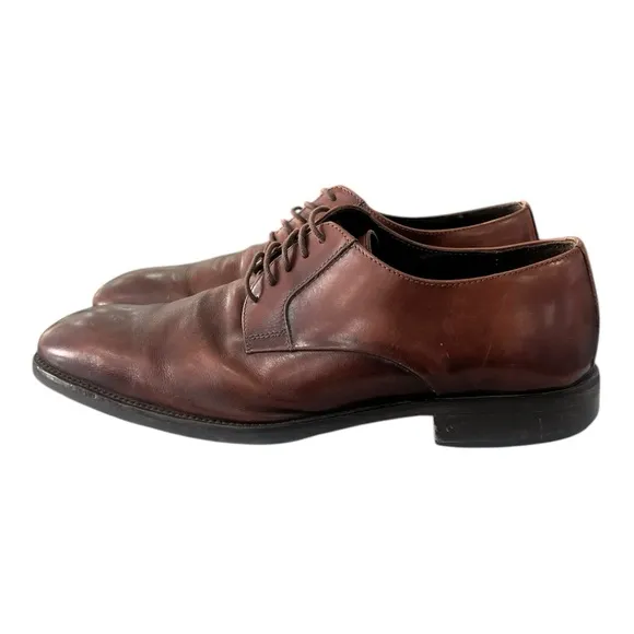 To Boot New York men’s Size 9 Shoes Brown Leather Burnished Derby Ivins Oxford