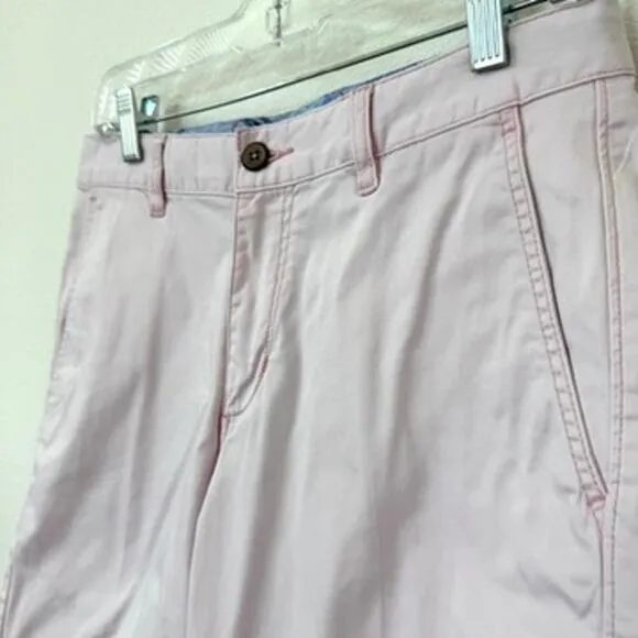 Tommy Bahama Boracay Chino Shorts Pink Cotton Stretch Casual Summer Size 30