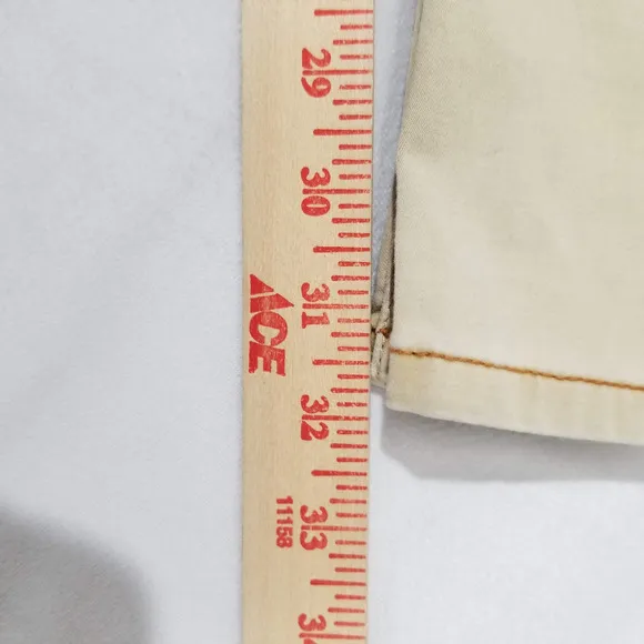 Tommy Bahama Pants Mens 32x32 Authentic Chino Flat Front Cotton Spandex Khaki