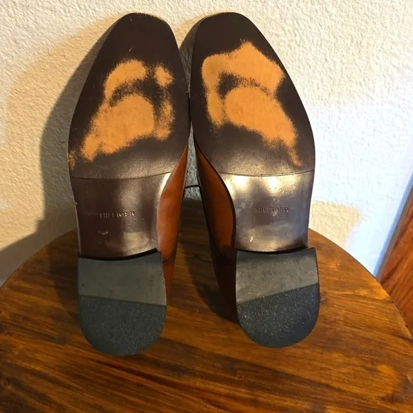 Tommy Hilfiger Mens Brown Lace up dress shoes Neutral Preppy Sz.11