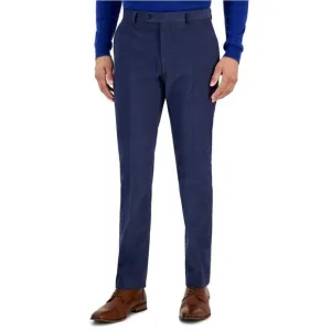 Tommy Hilfiger Mens Modern Fit Solid Corduroy Dress Pants Slacks, Blue, NWT