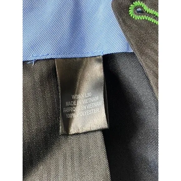 TOMMY HILFIGER Men's Navy Modern-Fit Flat-Front Dress Pants SZ 38X30