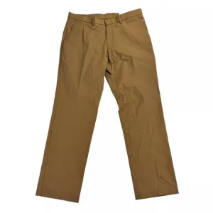 Tommy Hilfiger TH Flex Tate Modern Fit Solid Dress Pants Camel Brown 34Wx30L