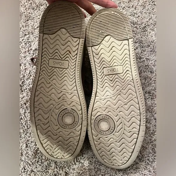 TOMS Tan Leather TRVL Lite Lace Shoes Sz 10.5