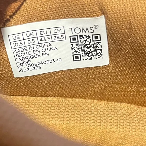 TOMS Tan Leather TRVL Lite Lace Shoes Sz 10.5