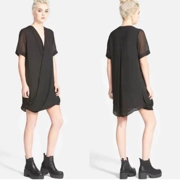 Topshop Black Oversized Dress