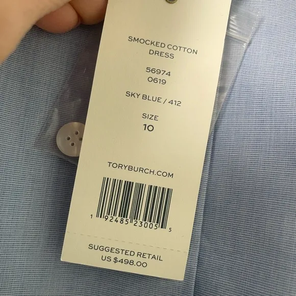 Tory Burch Smocked Cotton Dress