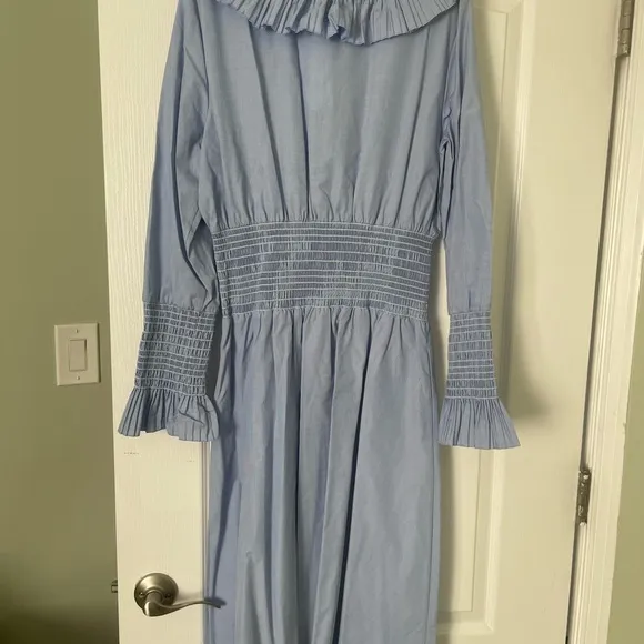 Tory Burch Smocked Cotton Dress
