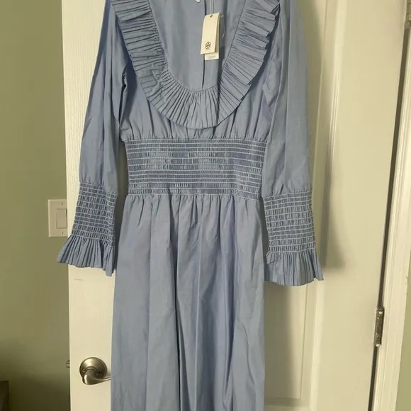 Tory Burch Smocked Cotton Dress