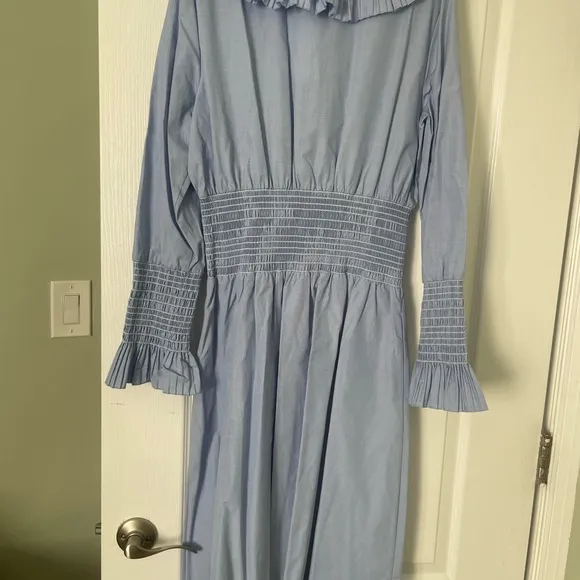 Tory Burch Smocked Cotton Dress