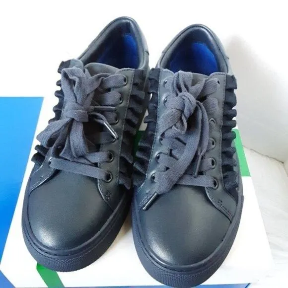 Tory Burch Sport Women's size 5M Navy Ruffle Sneaker