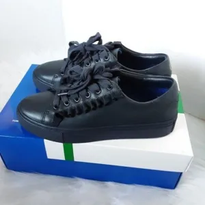 Tory Burch Sport Women's size 5M Navy Ruffle Sneaker