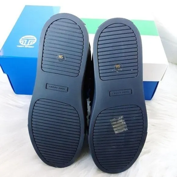 Tory Burch Sport Women's size 5M Navy Ruffle Sneaker