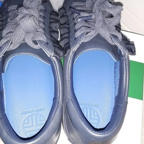 Tory Burch Sport Women's size 5M Navy Ruffle Sneaker