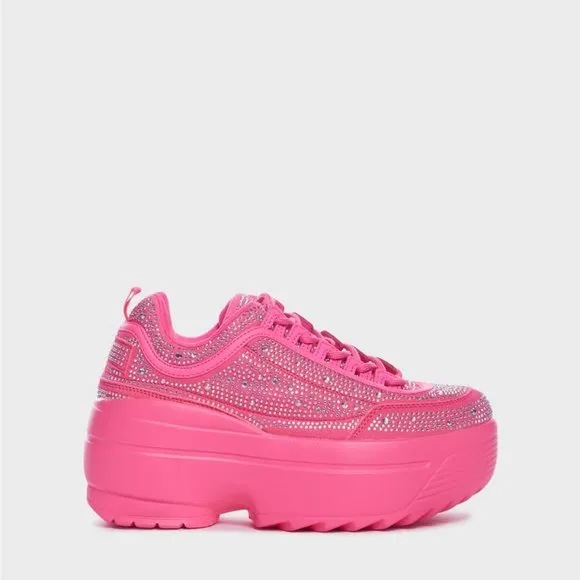 TOUCH OF CLASS RHINESTONE  Platform Sneakers ( BRAND NEW !!!)