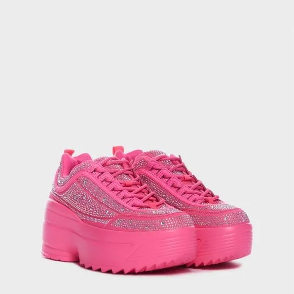TOUCH OF CLASS RHINESTONE  Platform Sneakers ( BRAND NEW !!!)