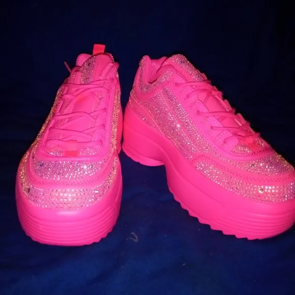 TOUCH OF CLASS RHINESTONE  Platform Sneakers ( BRAND NEW !!!)