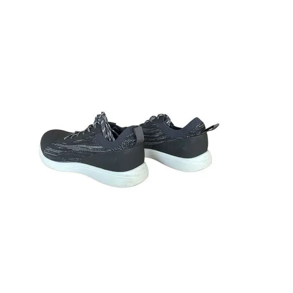 Traq By Alegria Womens Charcoal Gray Lace Up Knitted Qest Atheltic Shoes Size 40