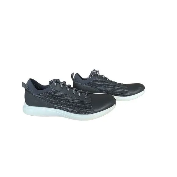 Traq By Alegria Womens Charcoal Gray Lace Up Knitted Qest Atheltic Shoes Size 40