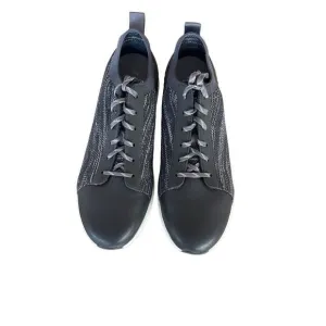 Traq By Alegria Womens Charcoal Gray Lace Up Knitted Qest Atheltic Shoes Size 40