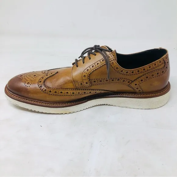 Trask Wingtip Leather Men's Brogue Shoes Made In Italy