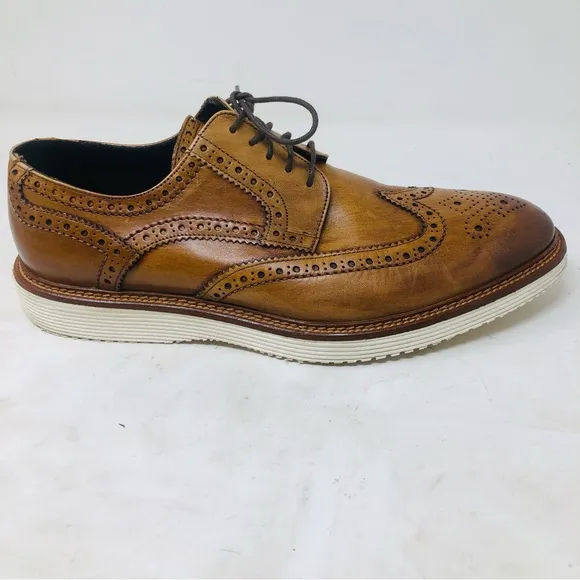 Trask Wingtip Leather Men's Brogue Shoes Made In Italy