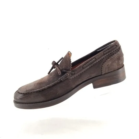 TREMP ITALY Men's Split Toe Oxford Shoes Brown Leather  Size 10 M