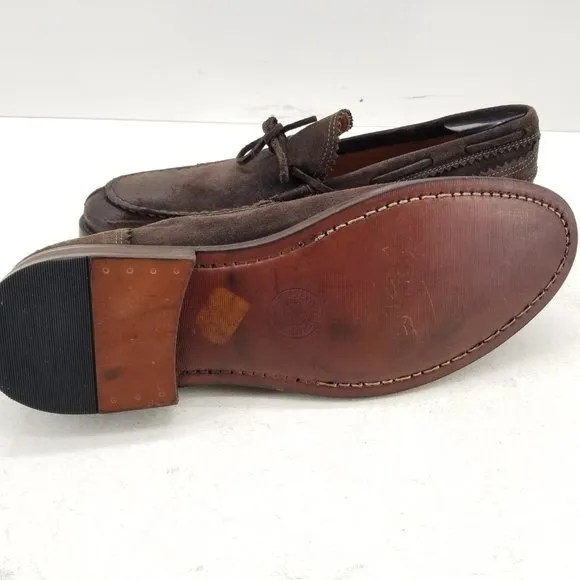 TREMP ITALY Men's Split Toe Oxford Shoes Brown Leather  Size 10 M