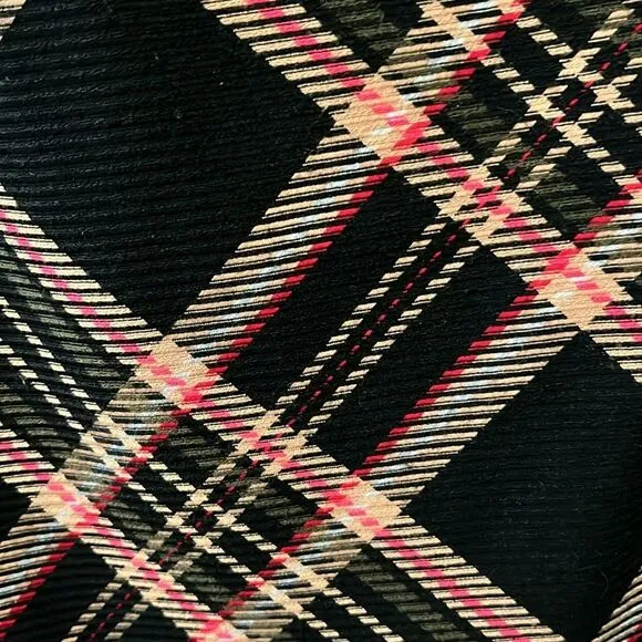 TRINA TURK Brynne Plaid Black Shift Academia Mini Dress, Size 6