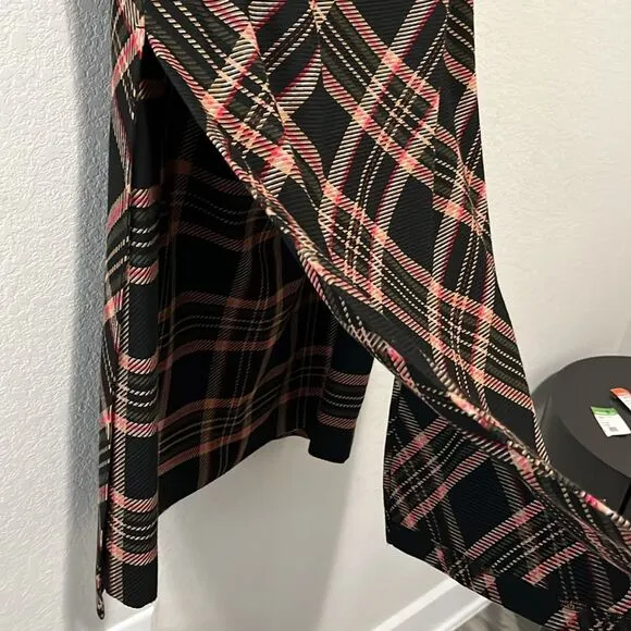 TRINA TURK Brynne Plaid Black Shift Academia Mini Dress, Size 6
