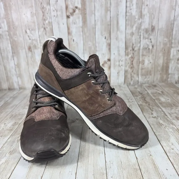 True‎ Linkswear Major wateproof Golf Shoe Leather Comfort Brown Lace Up 10.5