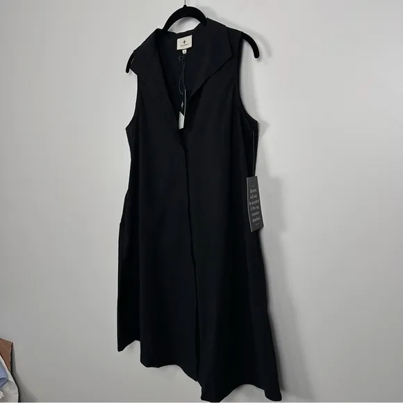 Tuckernuck Black Sleeveless Charlie Dress Size NEW