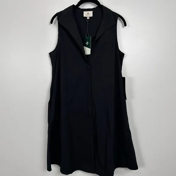 Tuckernuck Black Sleeveless Charlie Dress Size NEW