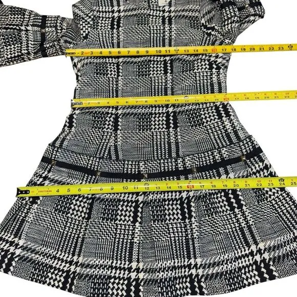Tuckernuck Kennedy Check Dress Black White S Classic Preppy Heritage Career
